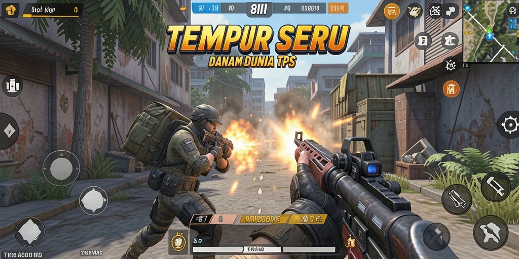 Tangkapan layar menampilkan aksi pertempuran mendebarkan dalam 8II.