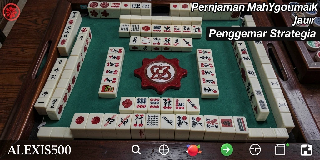 Tampilan menarik gameplay ALEXIS500 yang penuh strategi Mahjong.