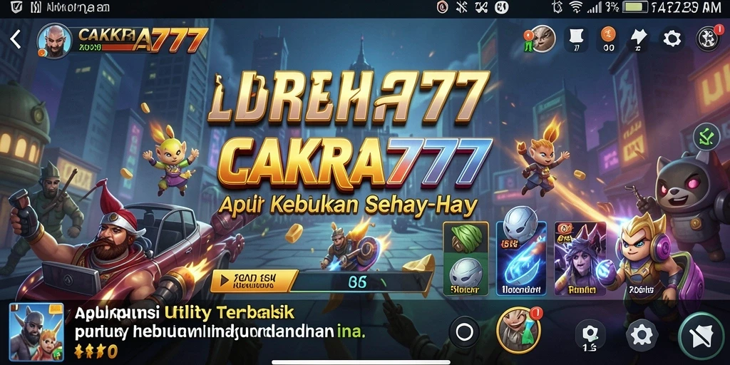 Tampilan antarmuka CAKRA777 yang mudah digunakan dan praktis.