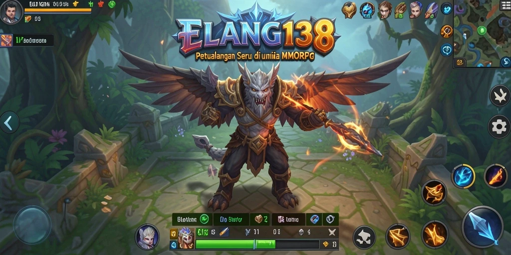 Tampilkan aksi seru dalam gameplay MMORPG di ELANG138.