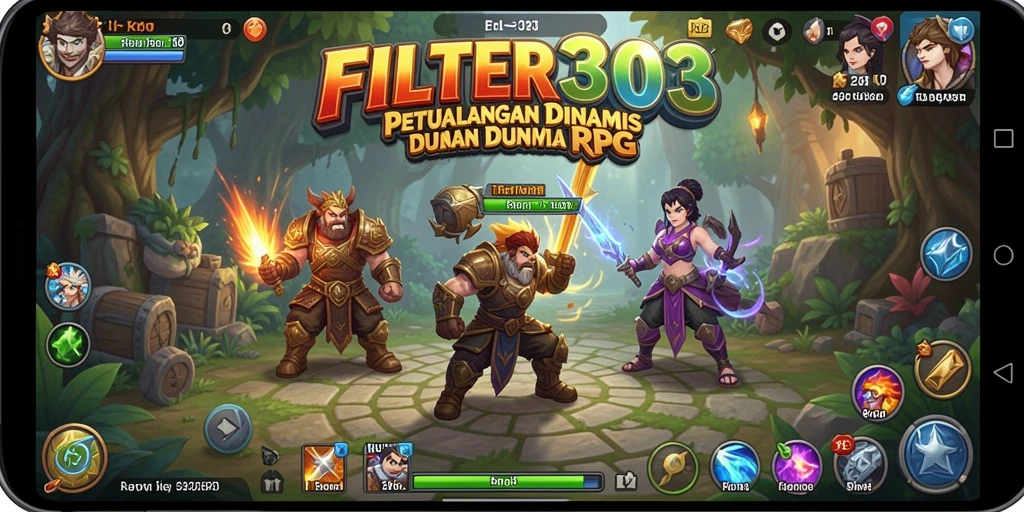 Tangkapan layar menunjukkan momen epik dari pertarungan RPG yang mendebarkan.