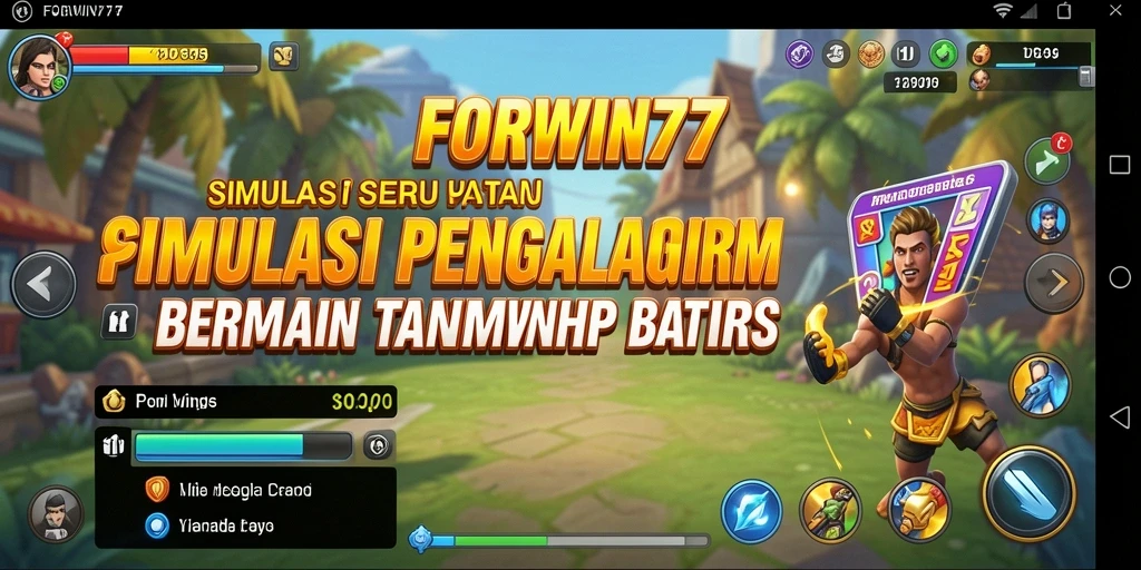 Screenshot utama FORWIN77 menampilkan aksi gameplay yang menarik dan interaktif.