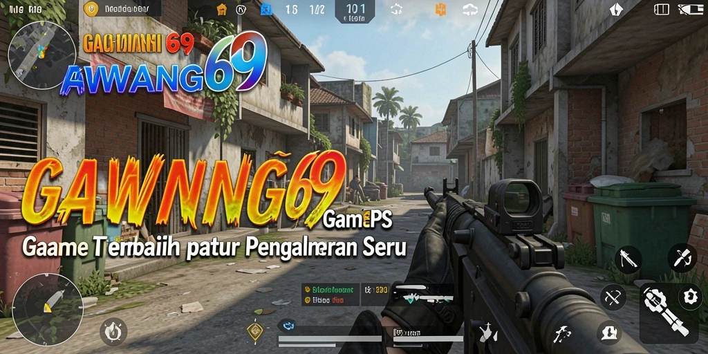 Tangkapan layar memperlihatkan aksi tembak-menembak intens di GAWANG69.