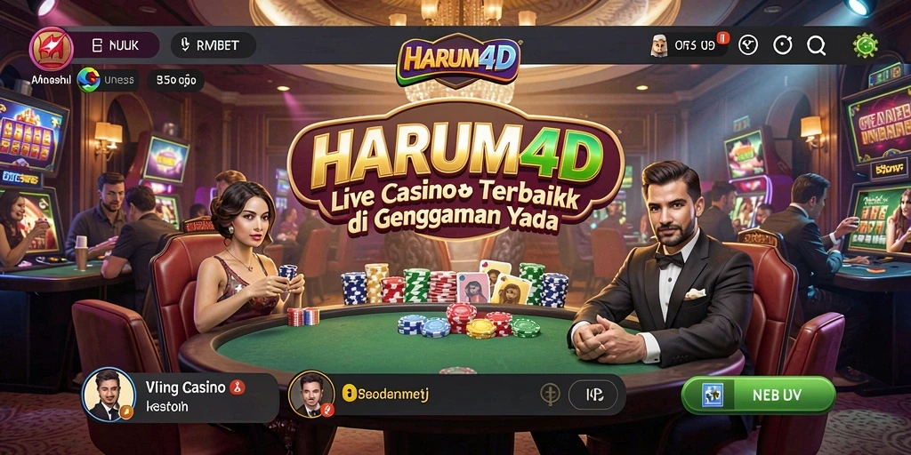 Tampilan gameplay Live Casino yang menarik di HARUM4D.