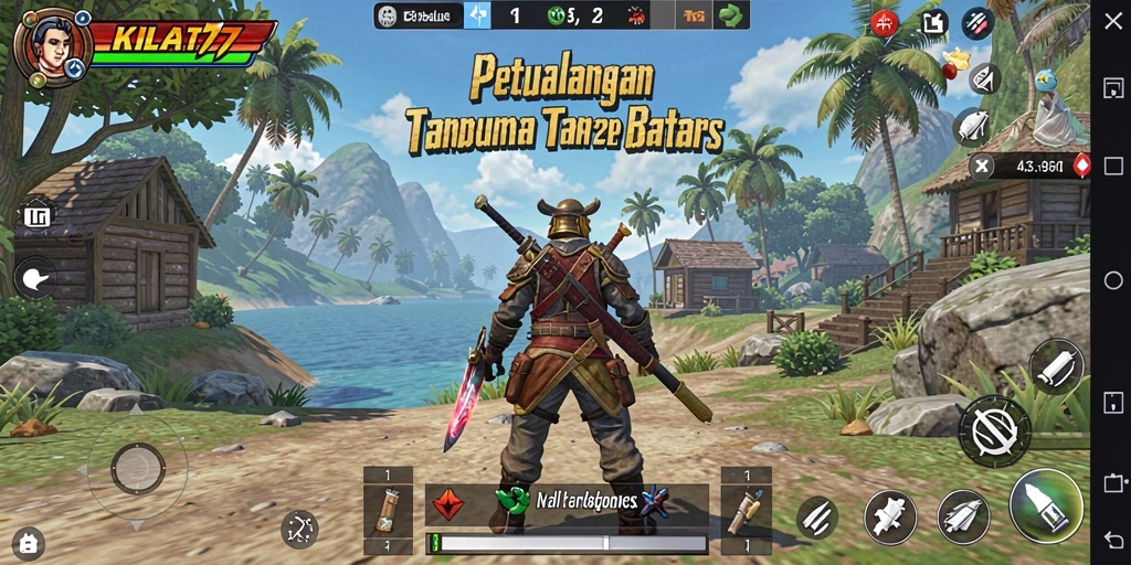 Tampilan gameplay KILAT77 yang memukau dalam dunia terbuka.