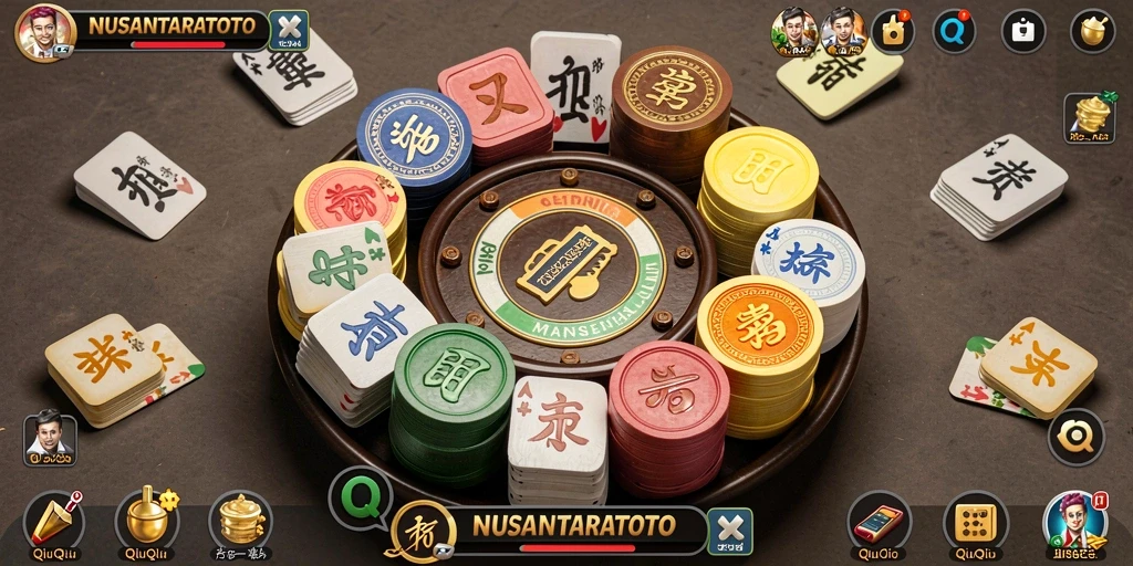 Tampilan gameplay QiuQiu yang seru dan mendebarkan.