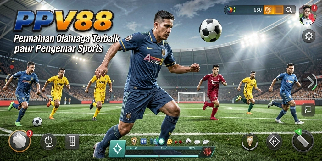 Tampilan gameplay menarik dari PPV88 saat pertandingan olahraga.