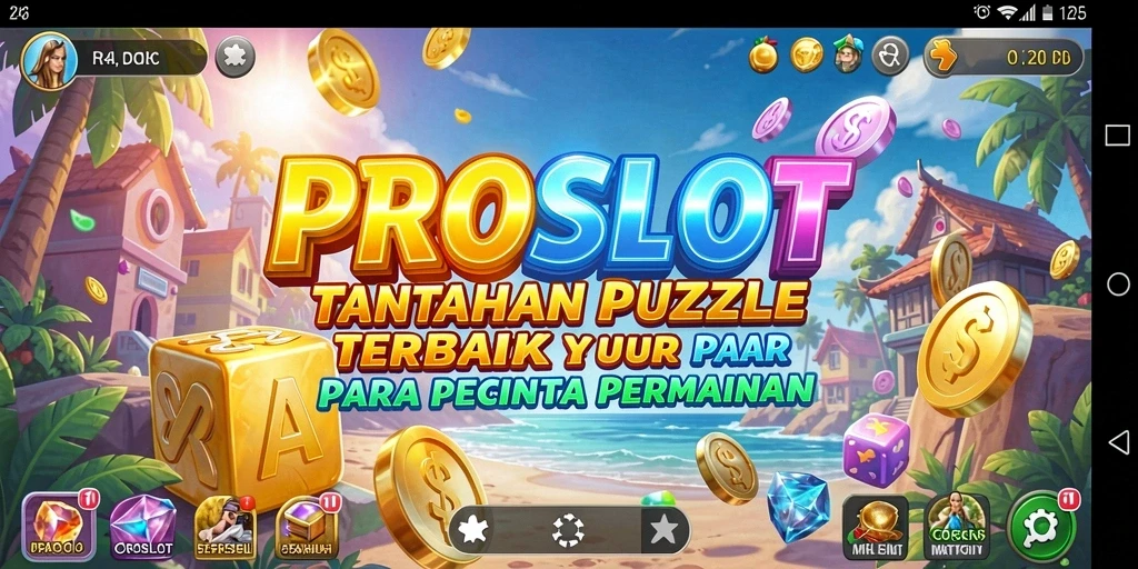 Tampilan gameplay PROSLOT yang penuh warna dan menantang.
