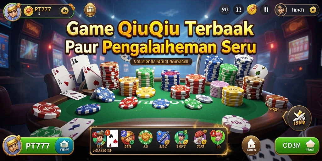 Tampilan gameplay QiuQiu yang menarik dan penuh warna.