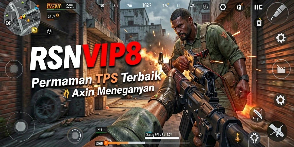 Tampilan gameplay RSNVIP8 menampilkan pertempuran seru di lingkungan menarik.