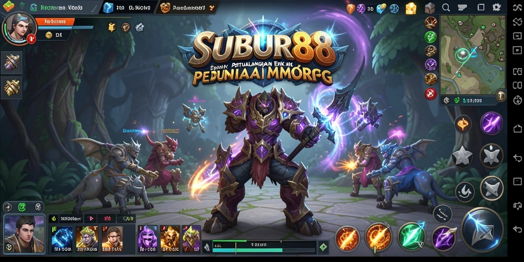 Screenshot gameplay SUBUR88 menunjukkan petualangan seru dalam dunia MMORPG.