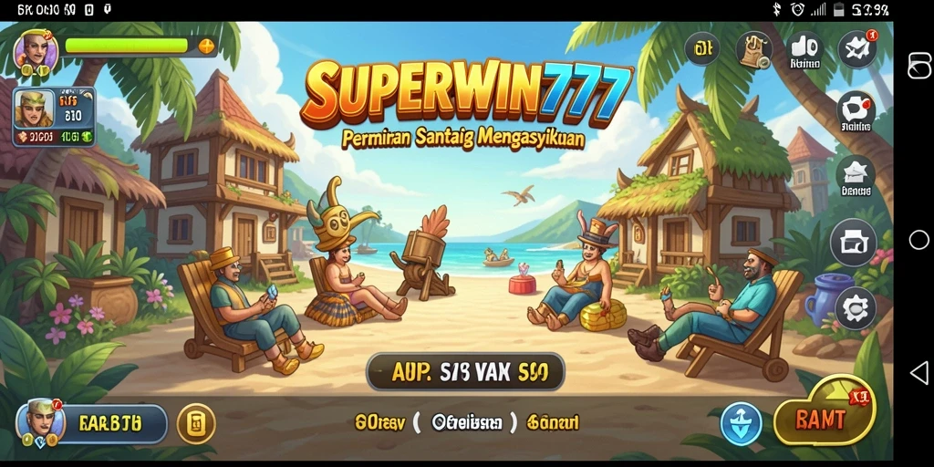 Tampilan gameplay SUPERWIN777 yang seru dan menarik.