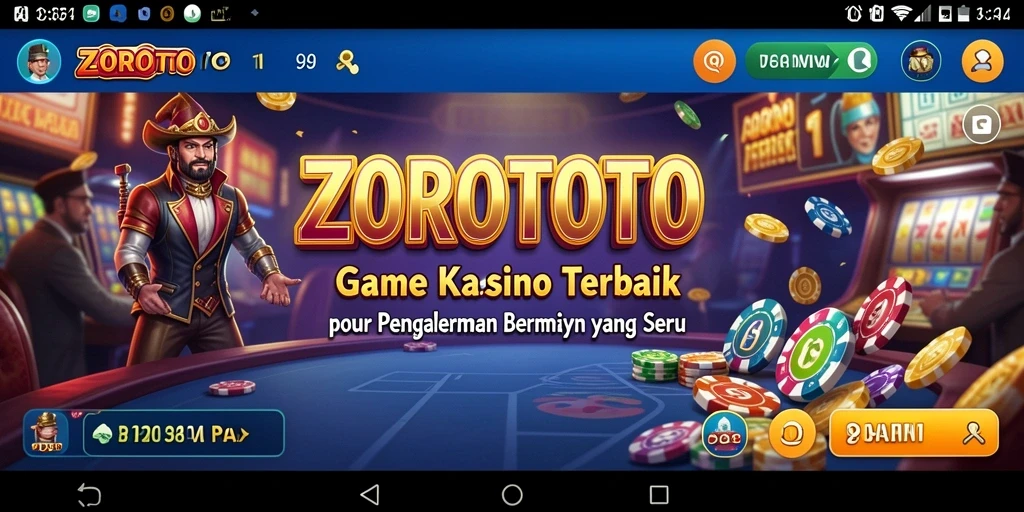 Gameplay menarik dari ZOROTOTO dengan berbagai permainan Kasino.